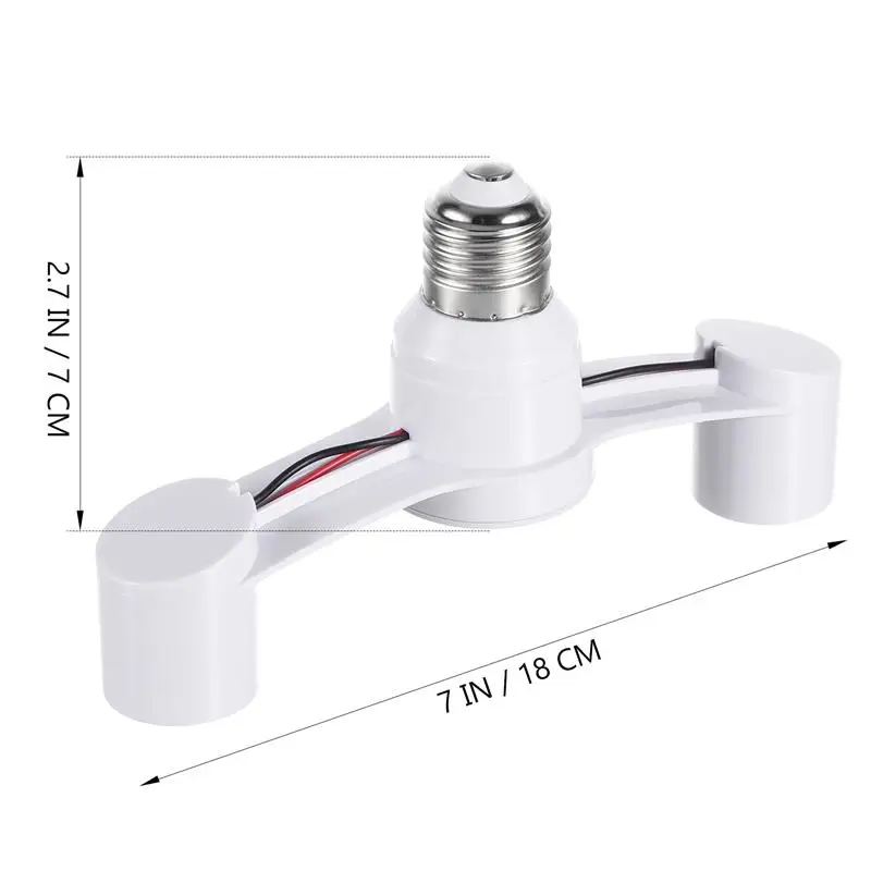 Convert Lamp Bulb Adapter Socket LED Bulbs Converter Light Splitter E26 Sockets Branch E27 Screw Socket 1/2 Lamp Base