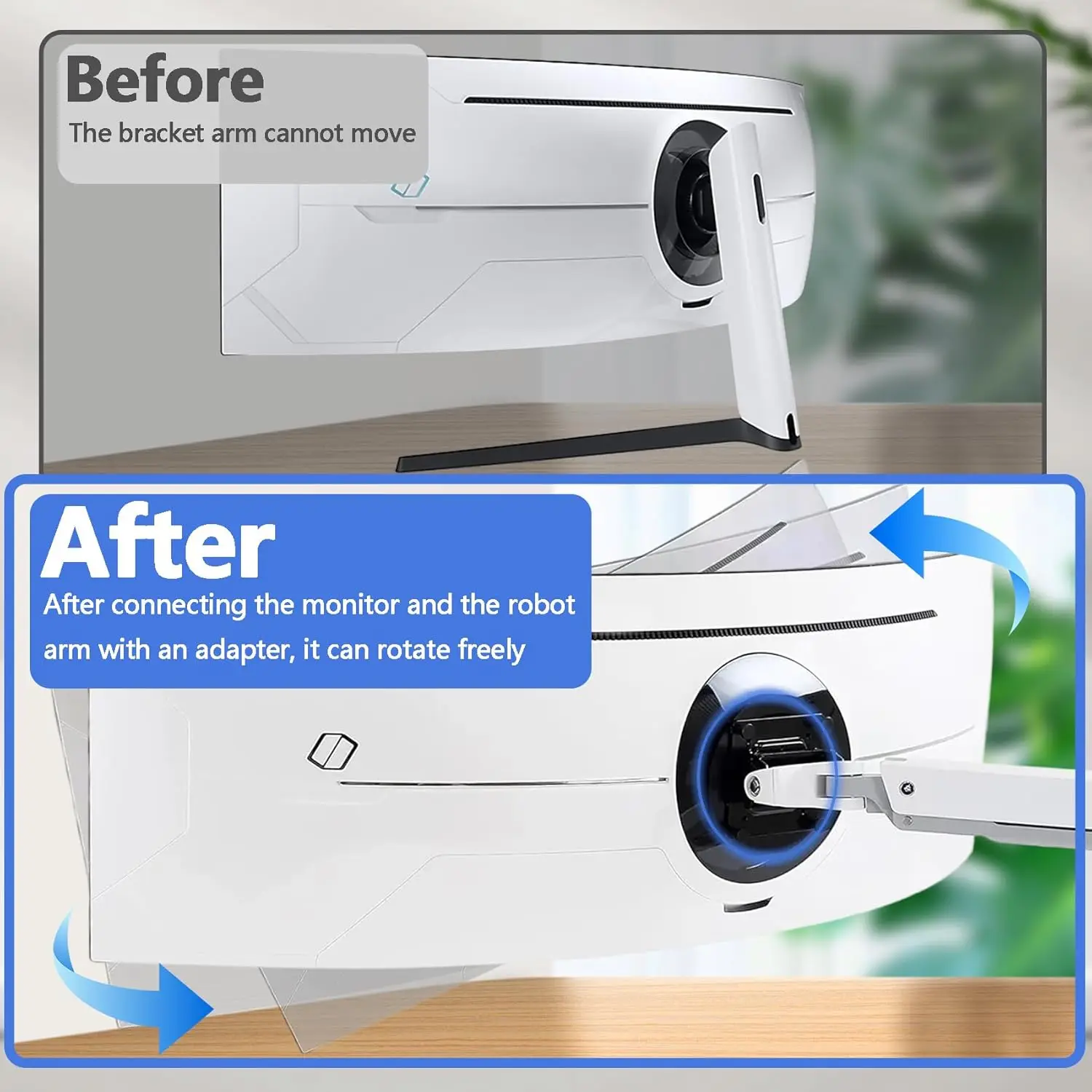 Brand NEW Odyssey G9 Wall Mount Adapter Bracket is Only Compatible with Samsung 49” Neo Odyssey G9 Curved Monitor C49G95T