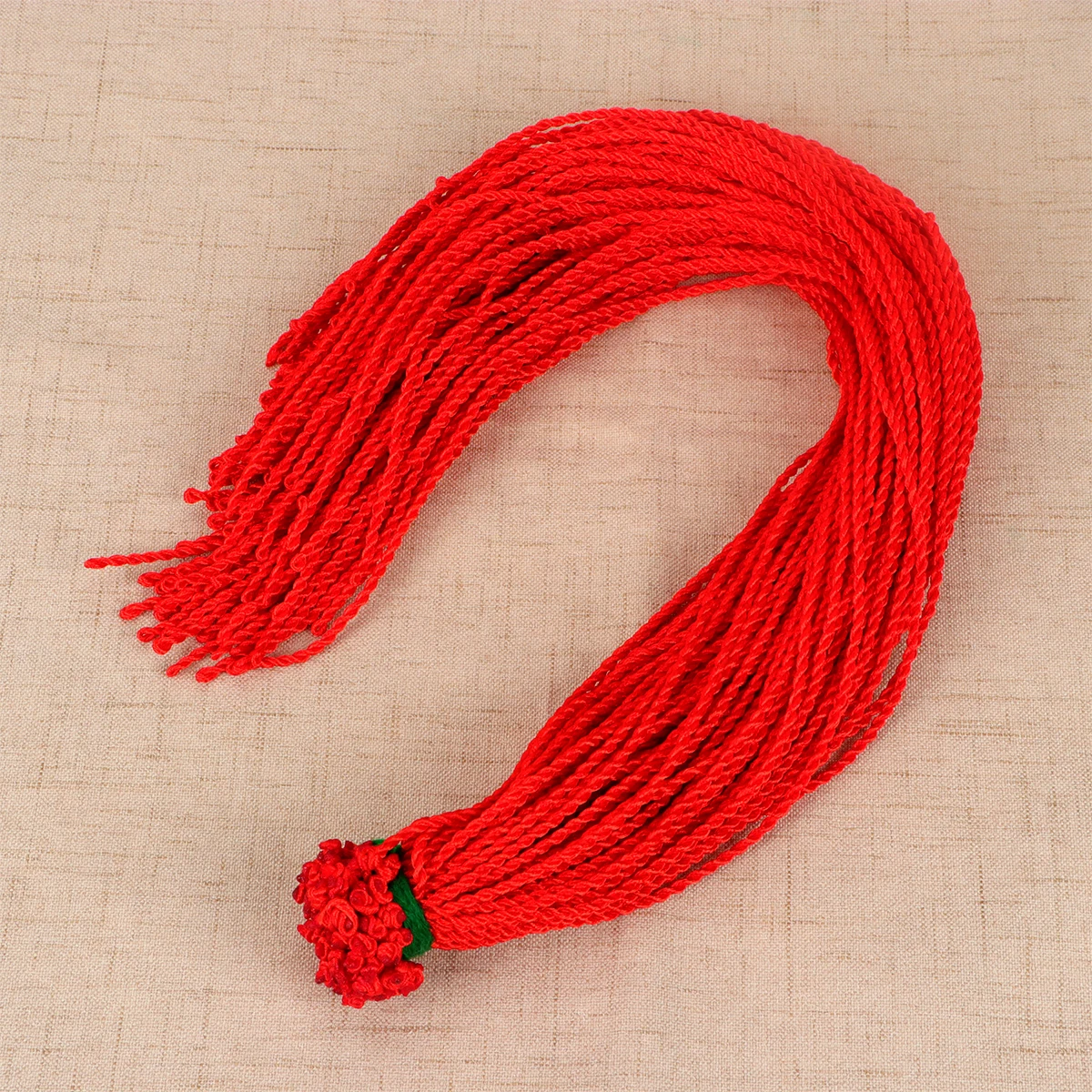 

100 Pcs 45cm Necklace Lanyard Accessories Twisted Braided Rope DIY Lanyard Cord Colorful Jewelry Craft String for Home Shop (Red