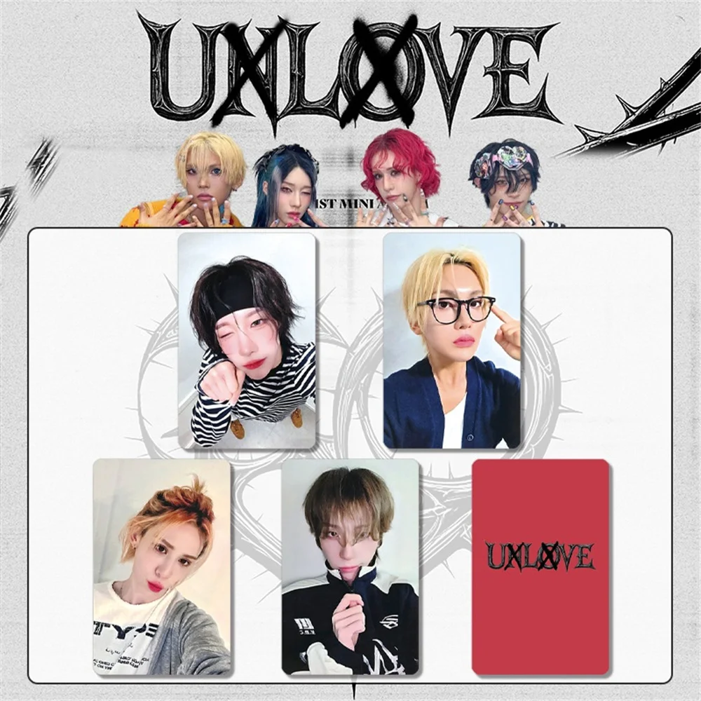 Альбом KPOP XLOV UXLXVE глянцевая фотокарта Высокое качество INS Стиль Двусторонняя печать LOMO Card Wumuti Hyun Haru Rui Подарки для фанатов