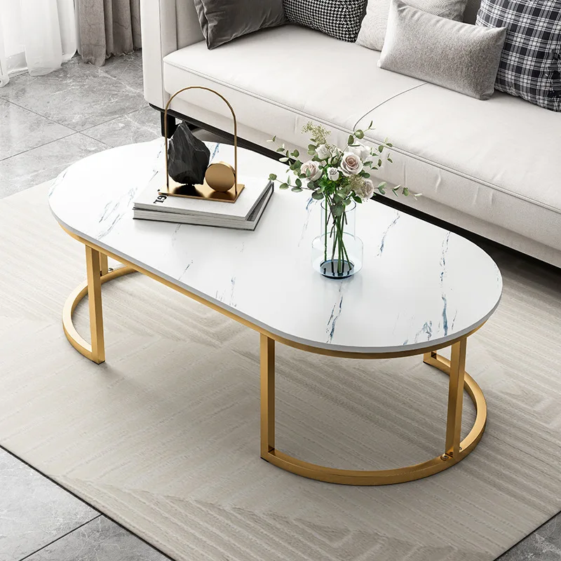 Light luxury coffee table living room household small apartment modern simple creative Internet