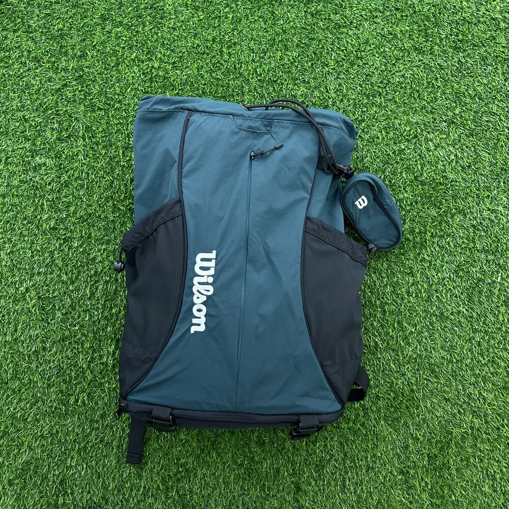 Wilson New DRAWSTRING Lace Up Style Large Capacity Tennis Backpack V2 With Mini Pocket Independent Shoe Bag