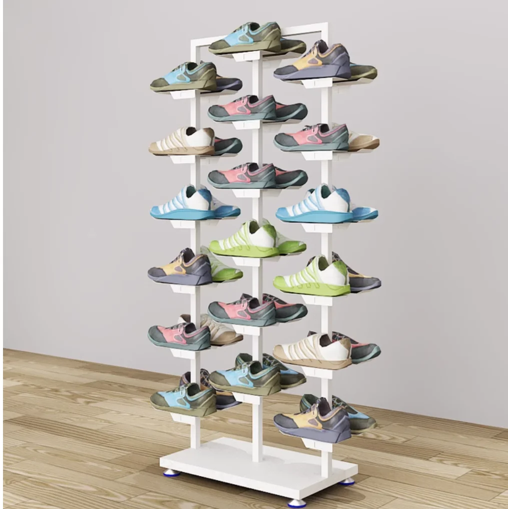 

Shoe store sports shoe rack Metal display rack sports shoe rack Nakajima display rack Shoe cabinet storage shoe rack shelves