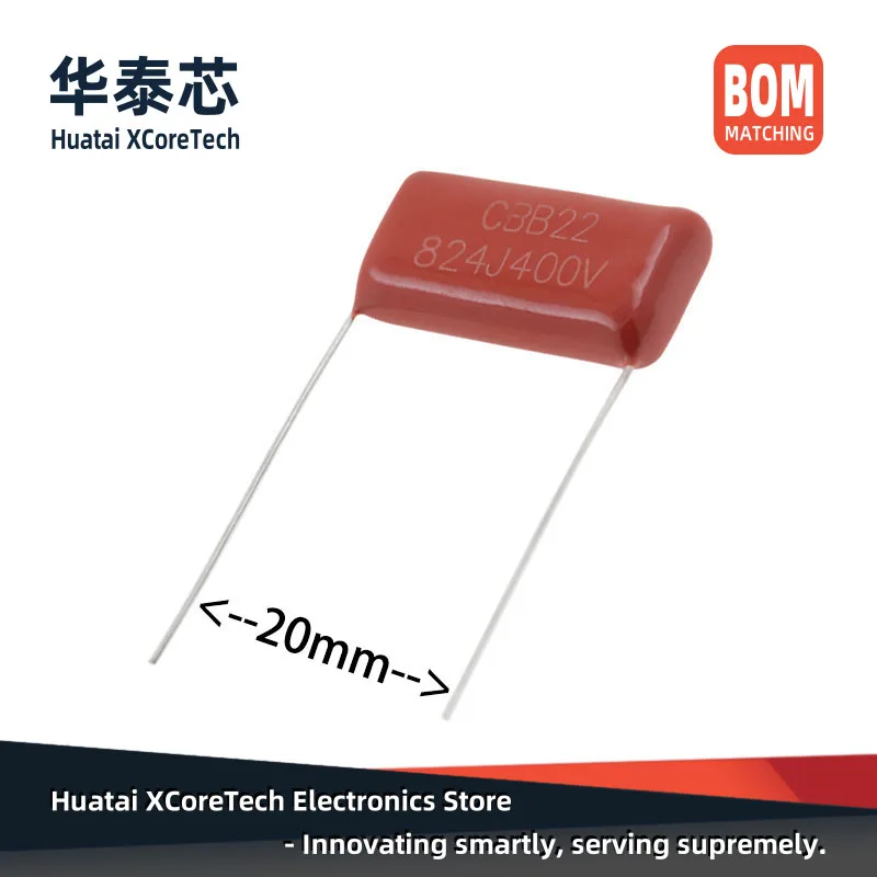 

10PCS DIP Metallized Polypropylene Film Capacitor CBB 400V 102J 222J 472J 682J 103J 153J 273J 473J 563J 683J 823J 104J 124J 154J