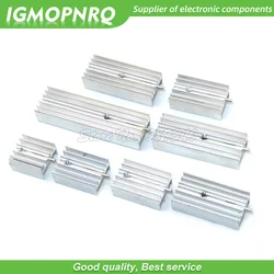 10 sztuk biały Radiator aluminiowy Radiator 15*10*16/20/22/25/30/40/50mm z tranzystorem igły TO-220 dla tranzystorów TO220 IGMOPNRQ