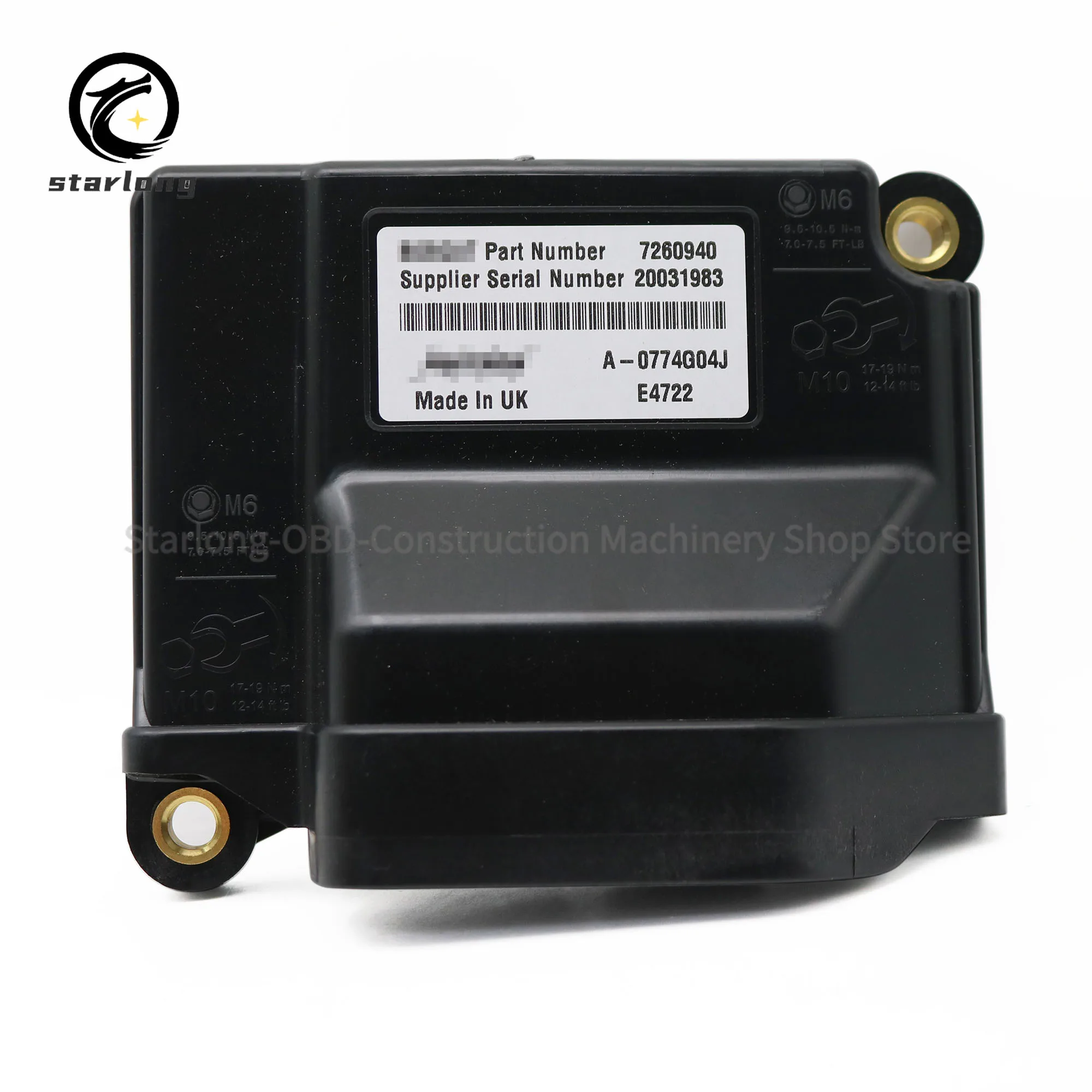 The ECU controller 7260940 for Bobcat E42, DX17Z, DX19, E17, E35, E19, E20, E50, and E55. The Bobcat ECU comes with a program.