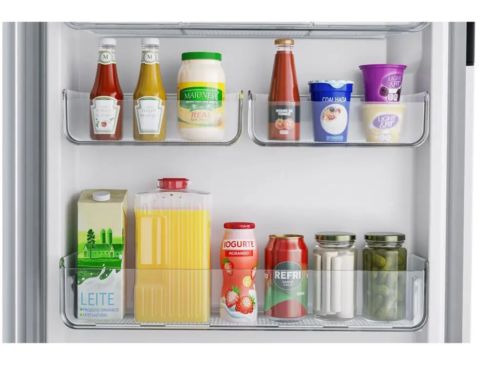 مبرد ثلاجة دوبلكس أبيض خالٍ من الصقيع ، 410L CRM50LB ، 47 V