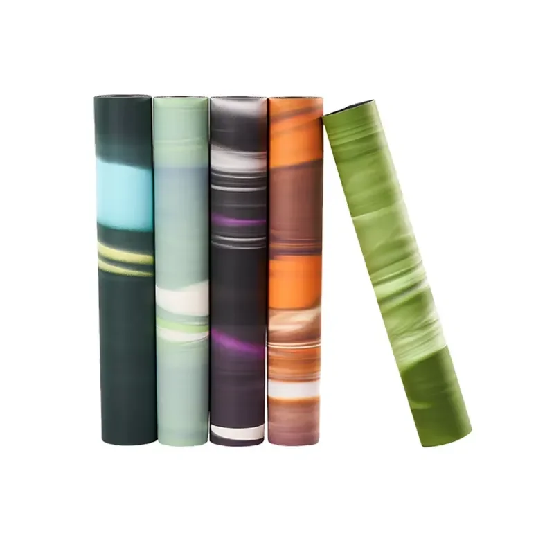 Bulk Wholesale Thick Color Block Eco-Friendly Yoga Mat PU Rubber Kinetic Strata Series 5mm Studio Collection Pro Performance