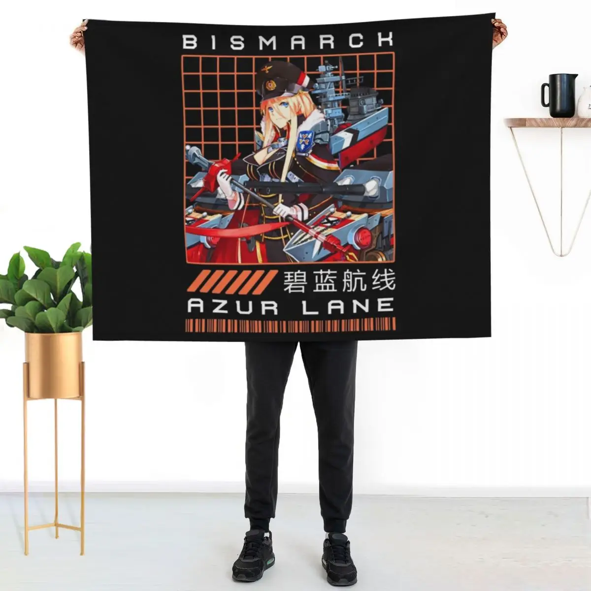 BISMARCH Classic . Throw Blanket Thermal Hairy decorative Soft Plush Plaid Thin valentine gift ideas Blankets