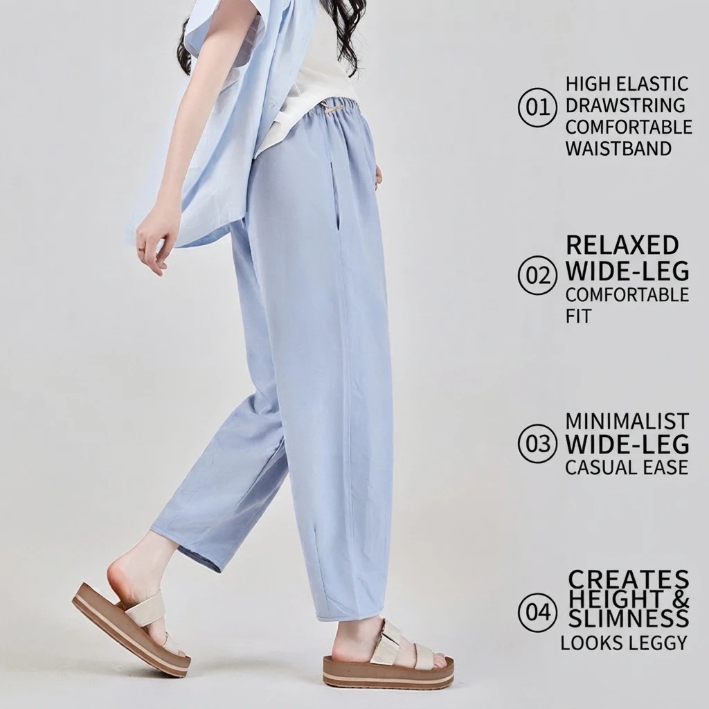 Maternity Pants Casual Loose Spring Summer Breathable Polyester Thin Comfortable Outer Wear for Pregnant Women