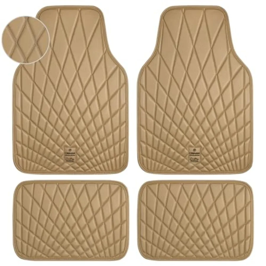 

Роскошные автомобильные коврики из искусственной кожи, водонепроницаемые, всепогодные, полный комплект, противоскользящие, премиум-класса, универсальные.