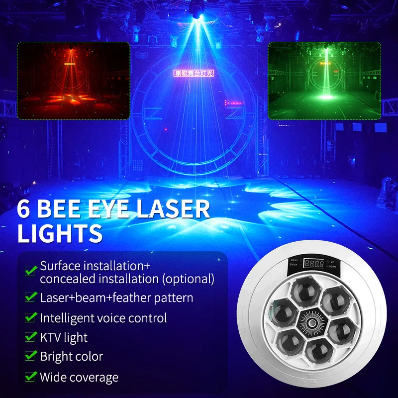 RGB Beam Laser Light Stage Beam Lights DMX512 Laser Beam Effect DJ Disco Stage Lighting for Dance Party Wedding  Bar Club Lights