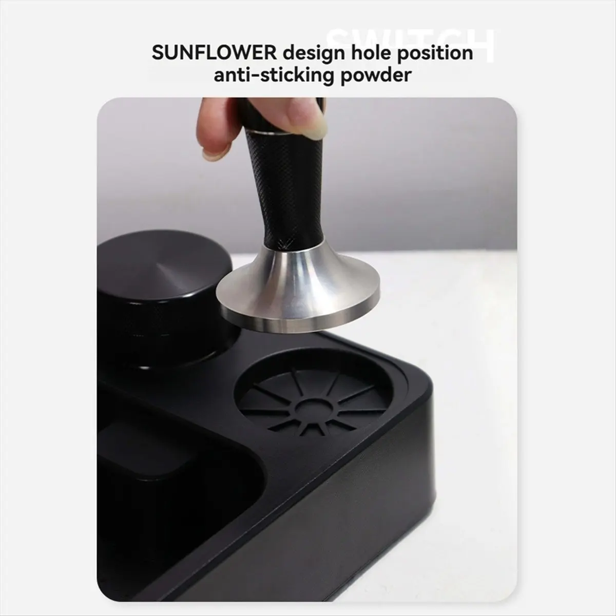 [N09RNew]Espresso Tamping Station Espresso Organizer Box Coffee Filter Tamper Holder for Counter Top Coffee Tools Organzier A