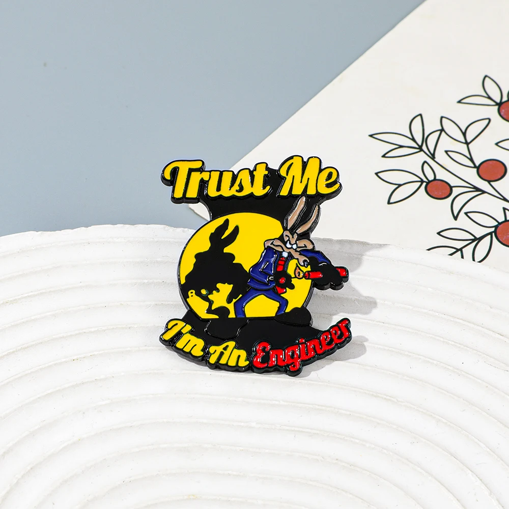 1 قطعة بروش الكرتون أنيمي ذئب الإبداع المينا دبوس ظهره الملابس والمجوهرات شارة معدنية اكسسوارات الديكور هدية