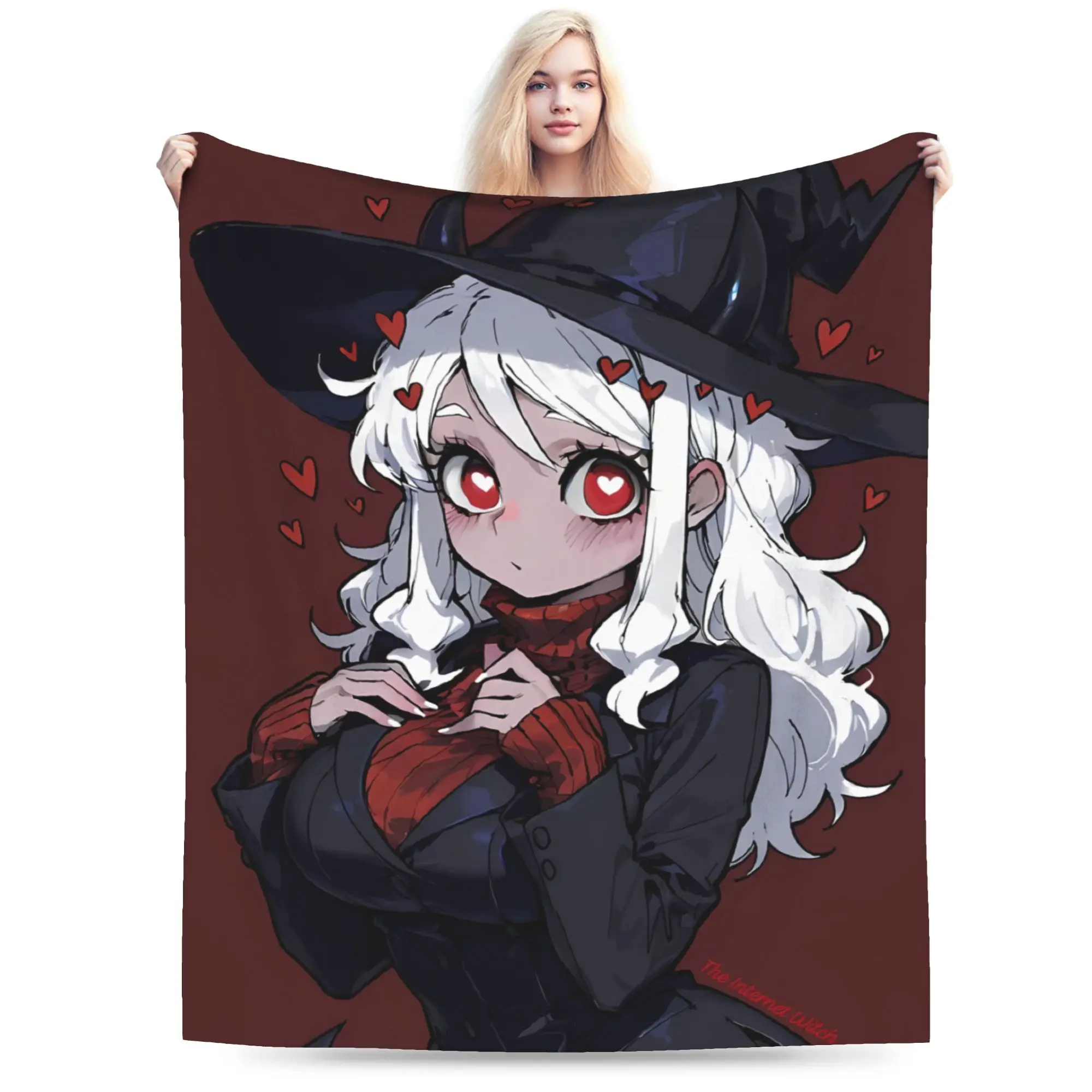 Contradiction Helltaker Lucifers Modeus Throw Blanket for Couch  Soft Cozy Plush Blanket 50x60 Inches Multi-size Bedspreads