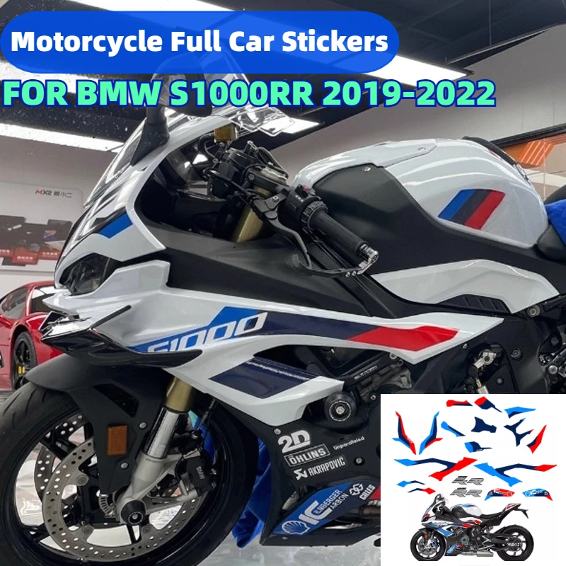 

For BMW S1000RR 2019-2023 2020 2022 Motorcycle Accessories Decorative Decals M Complete Fairing Stickers Kit S1000RR 2019 -2023