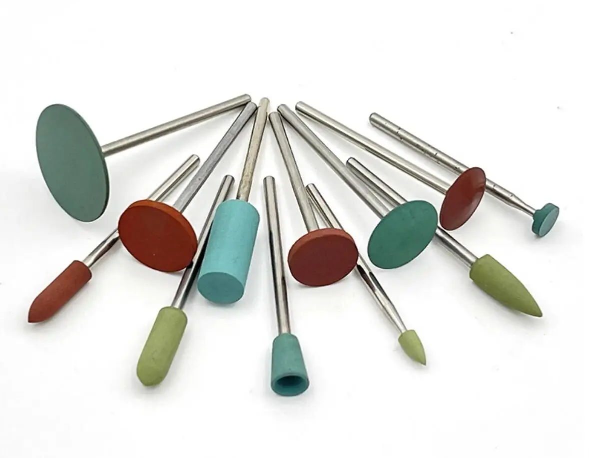 

48PCS Silicone Grinding Head Set Rubber Polishing Wheel Shank 2.35mm for Dremel Rotary Tools Craft Engraving Accessory