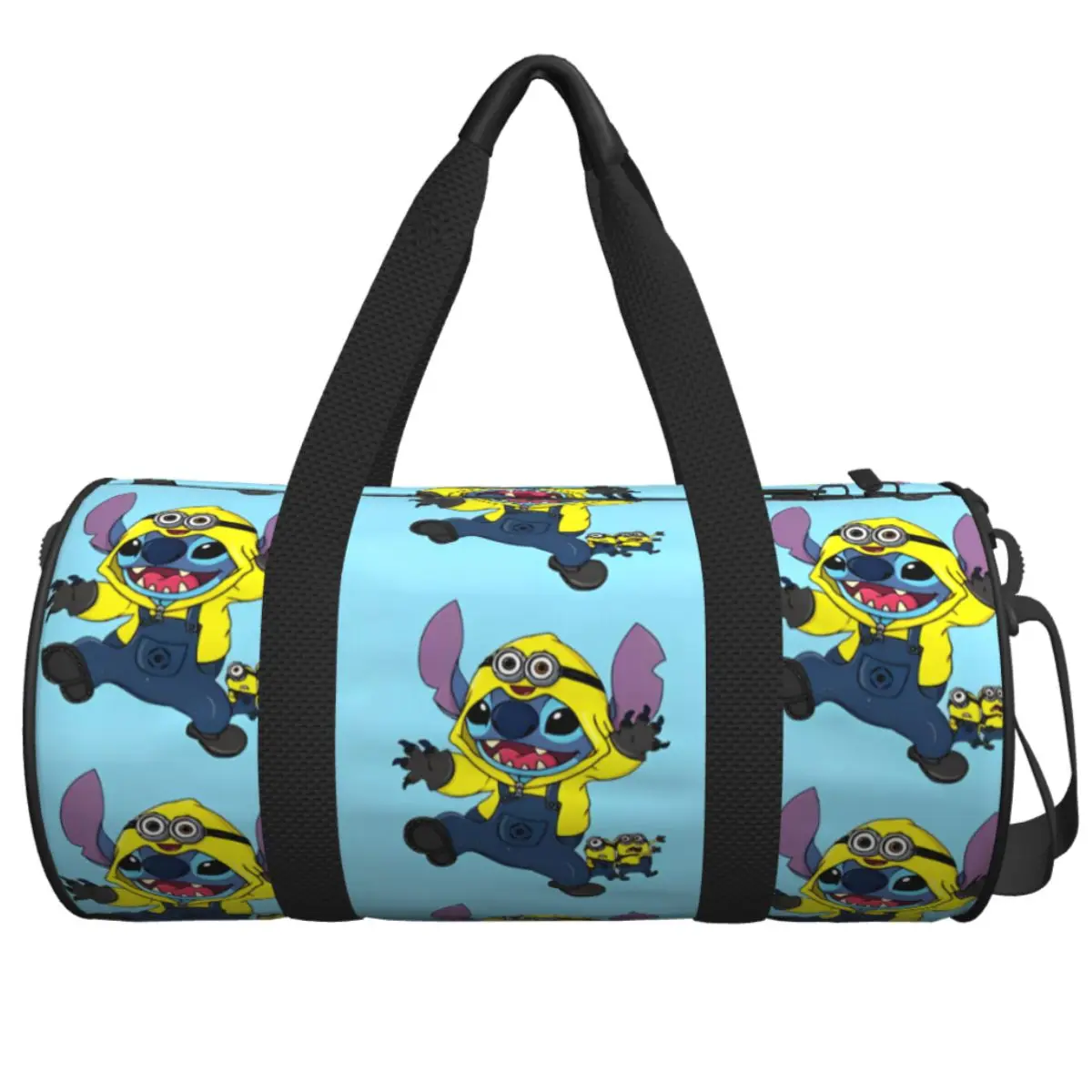 

Stitch Cartoon Cute Gym Bag Travel Training Sports Bags Couple Pattern Large Capacity Retro Fitness Bag Oxford Handbags