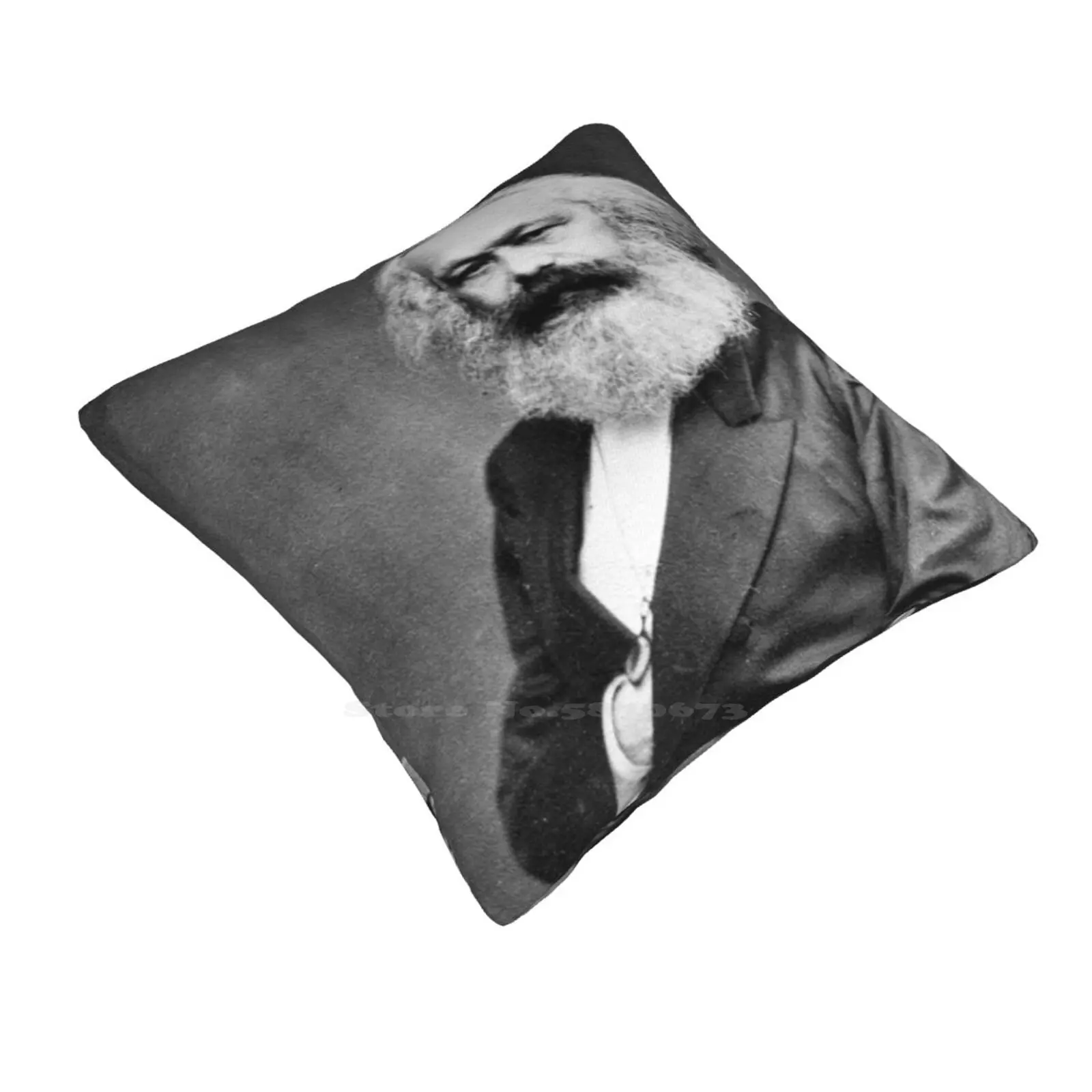 Marx Portrait Fashion Sofa Throw Pillow Cover Pillowcase Marx Marxism Socialism Communism Leftism Anarchy Lenin Soviet