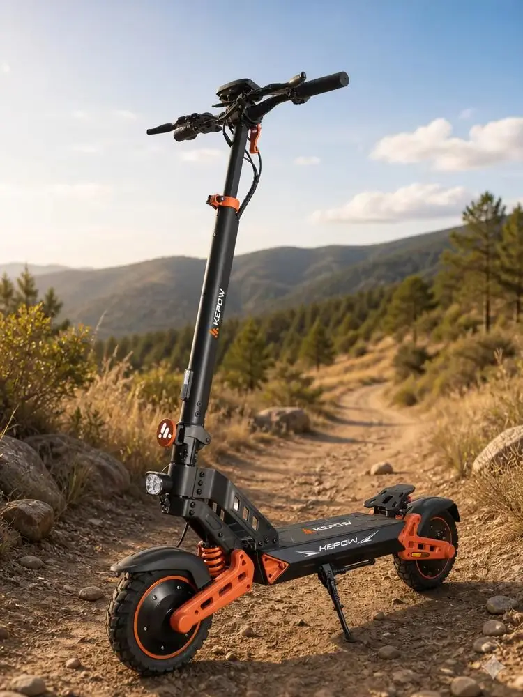 Hulajnoga elektryczna KEPOW ST2 Pro 1000Wx2 z podwójnym silnikiem, bateria 52V 20.8Ah, maksymalna prędkość 60 km/h, zasięg 40-60 km, 10-calowe opony terenowe, składana hulajnoga elektryczna dla — 2