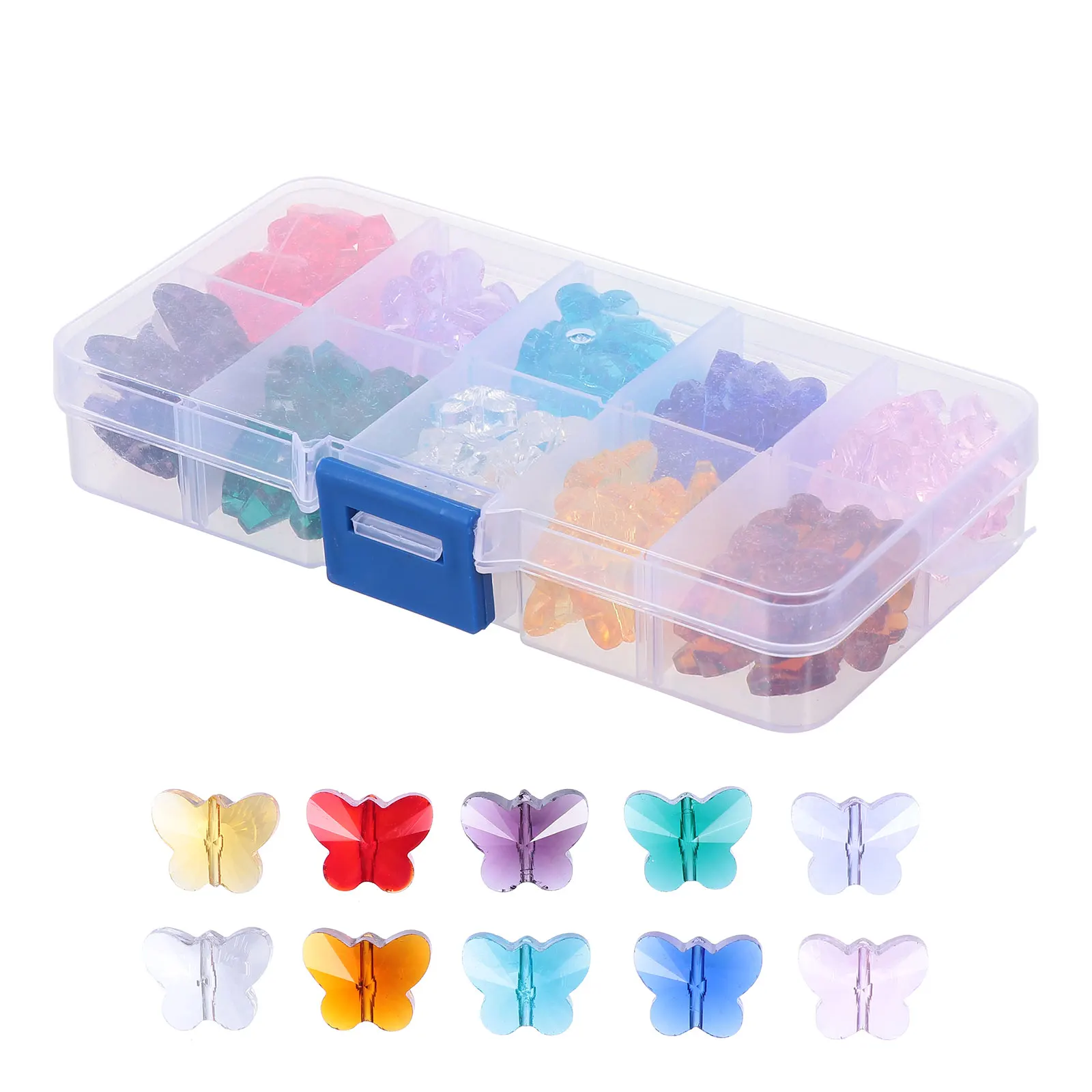 

Box 14Mm Faceted Crystal Beads Jewelry Making DIY Accessories Bracelet Necklace Loose Craft Faceted Beads Water Drop