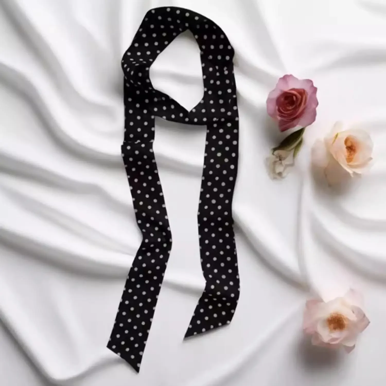 المرأة ضيق وشاح طويل البولكا نقطة التعادل حقيبة الشريط عقال المختنق غاسل سيدة الملحقات