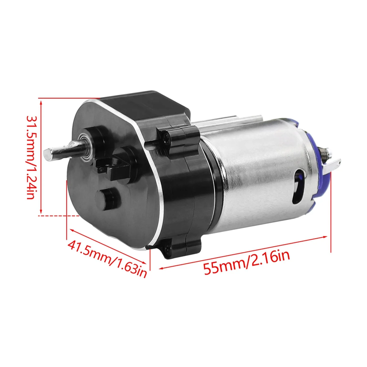 BAAA-MN82 LC79 MN78 CNC メタルトランスミッションモーターアセンブリエンジンギアアセンブリキット 1/12 RC クローラーカーアップグレードパーツ C