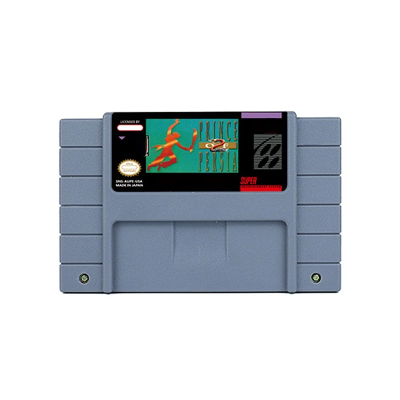لعبة أمير فارس 1 2 لعبة الحركة لـ SNES USA EUR 16 BitRetro Cart هدية للأطفال