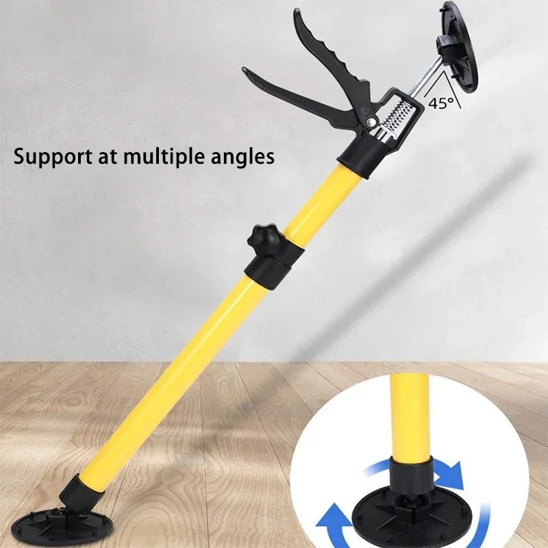 

A Pair Labor-Saving Support Rod Adjustable Hand Work Telescopic Steel Hand Jack Drywall Cabinet Board Lifting Bracket for Cargo