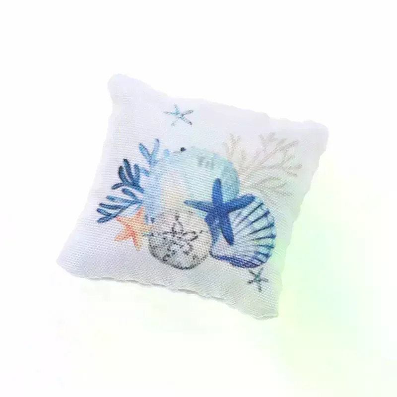 หมอนจำลองรูปชายหาดฤดูร้อน 3 ชิ้น สำหรับบ้านตุ๊กตา ของเล่นจิ๋ว ตกแต่งโซฟา ฉากบ้าน ของตกแต่งบ้านตุ๊กตา