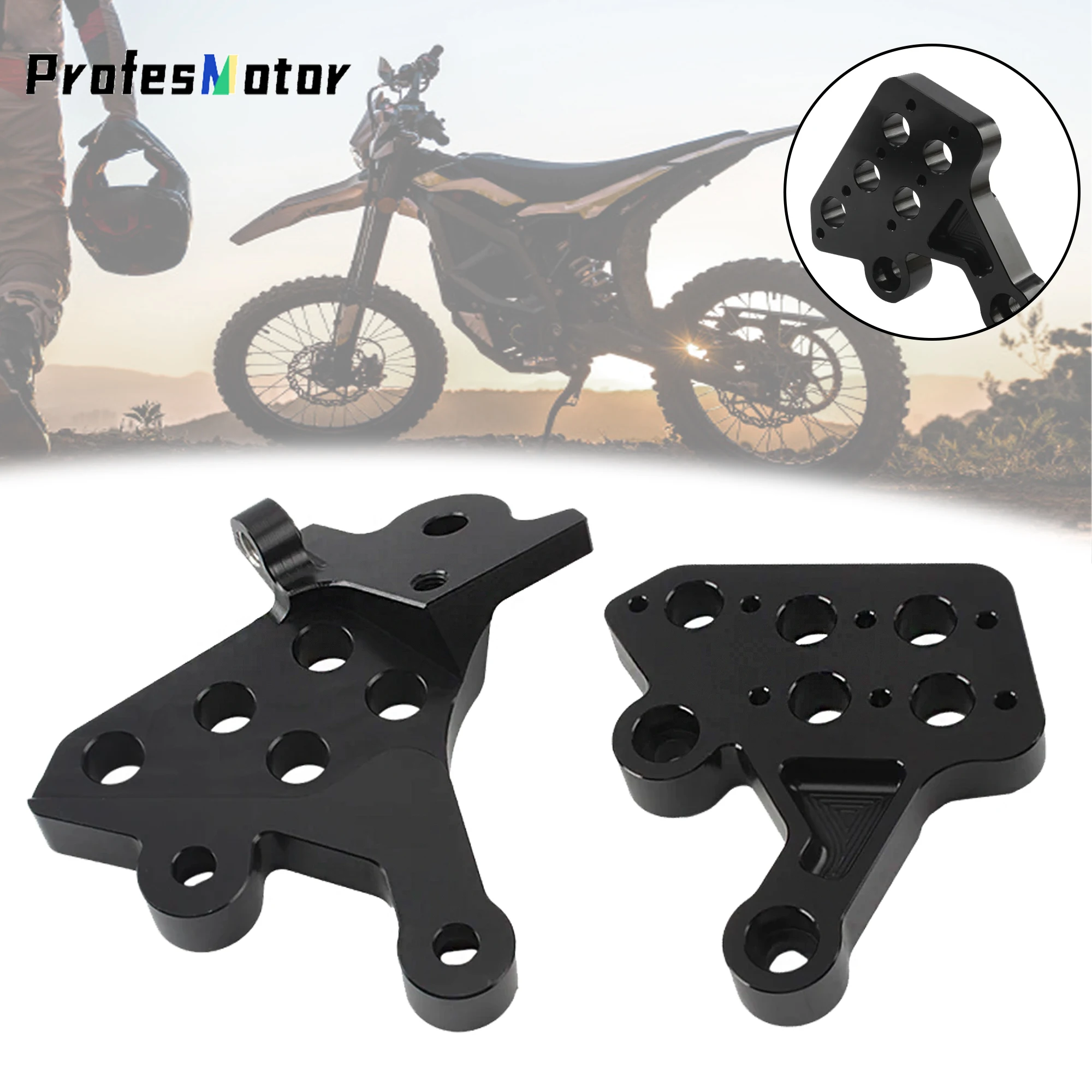 For Surron Rear Pedal Bracket Foot Pegs Motorcycle Accessories Sur-ron Light Bee X Dirt Bike Electric Environmentally Friendly