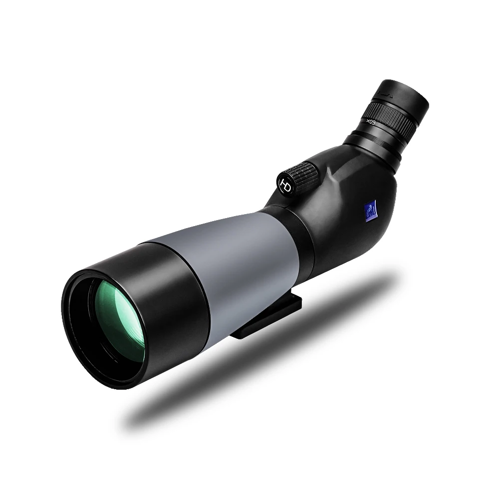 Mira telescópica HD de 20-60x70, mira telescópica en ángulo de 45 grados con adaptador de teléfono, bolsa de transporte para disparar al objetivo, observación de aves