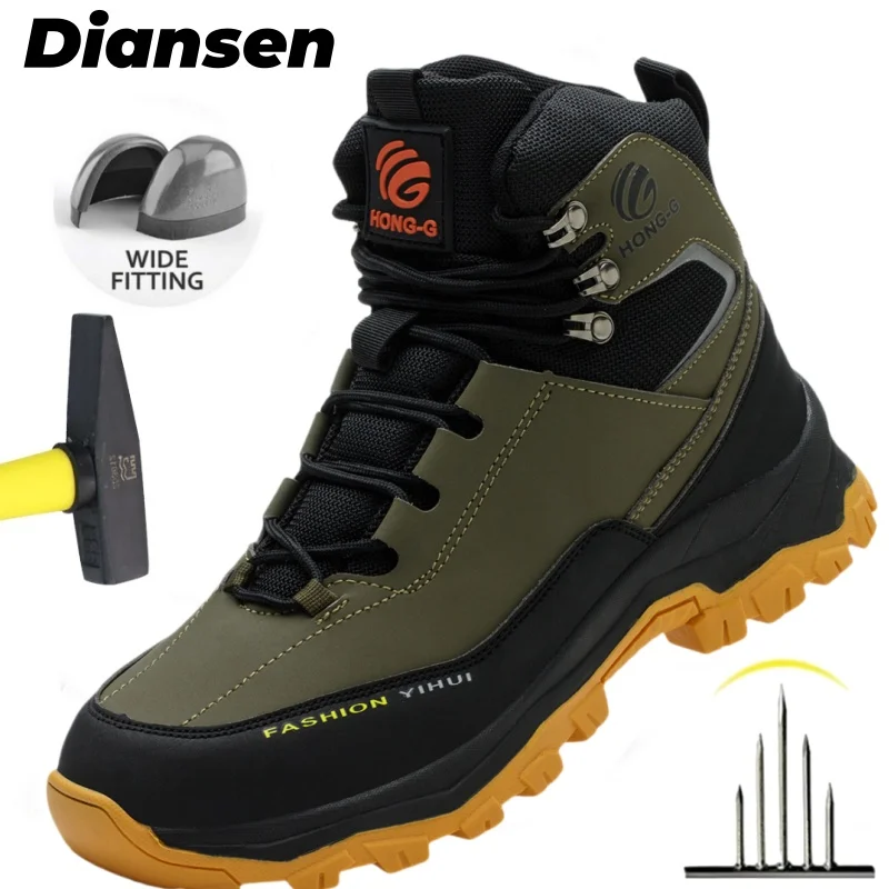 

Work Boots Steel Toe Safety Shoes Men Women Anti-smash Work Shoes Sneakers Lightweight Safety Shoes Men Indestructible Boots