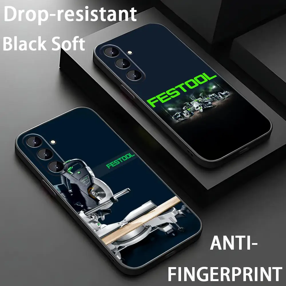F-festool Electric tools Phone Case For Samsung Galaxy S26 S25 S24 S23 S22 S21 Plus Ultra Fold A Soft Black
