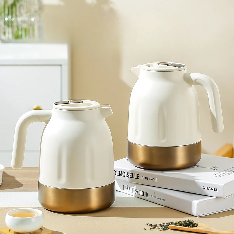 New Large Capacity White Tea Stew Teapot Thermos Pot 316 Stainless Steel Kettle Household Hot Water Pot Vacuum Flask