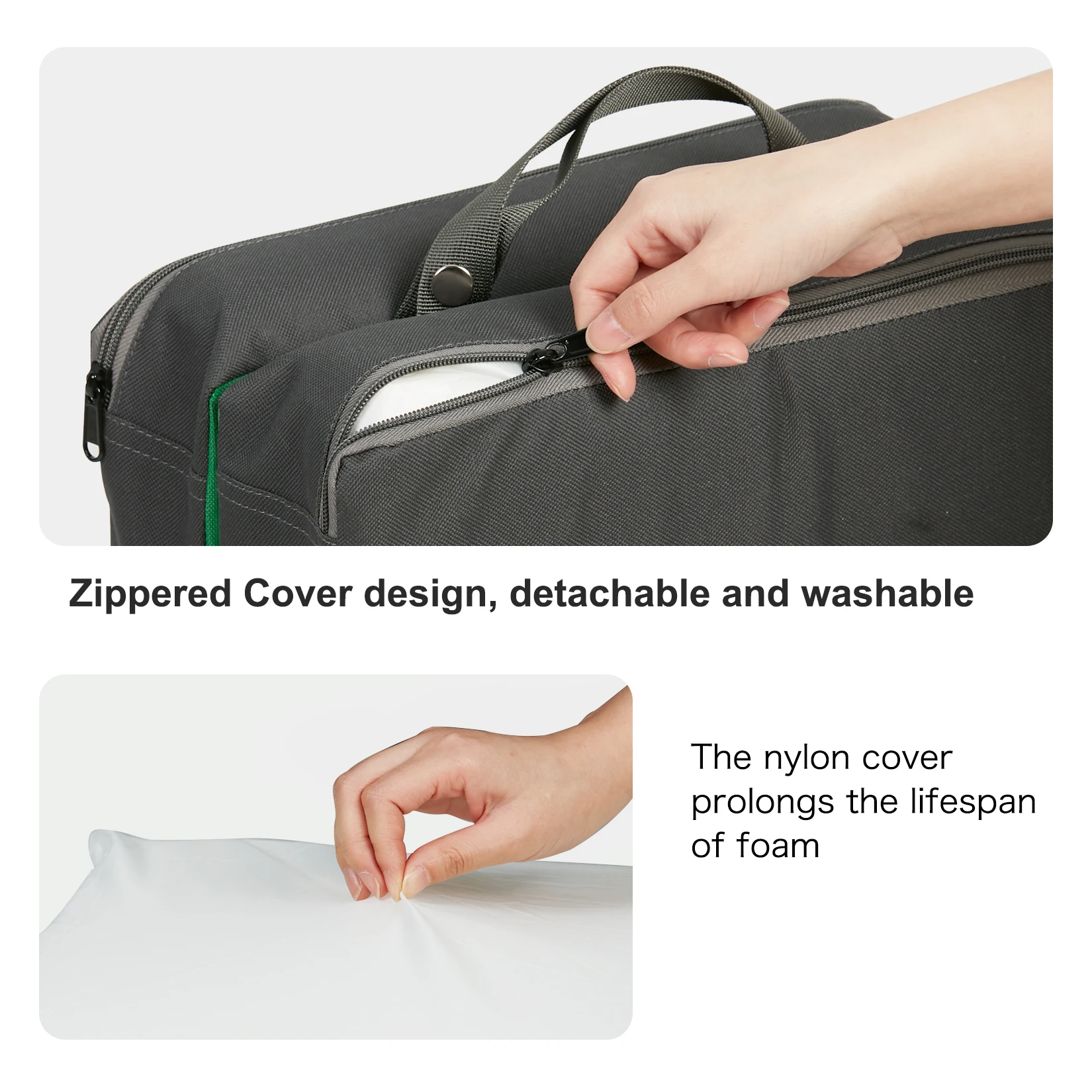Picture 6: Extra Thick Garden Kneeling Pad Extra Thick Large Portable Memory Foam Cushion with Cover Kneeler Mat