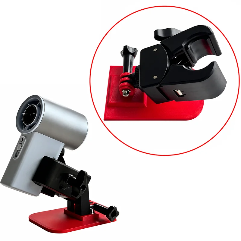 1PCS Universal Handheld Fan Desktop Base Adjustable Tilt Angle Anti-slip Stable Stand Holder Hands Free Table Mount Accessory