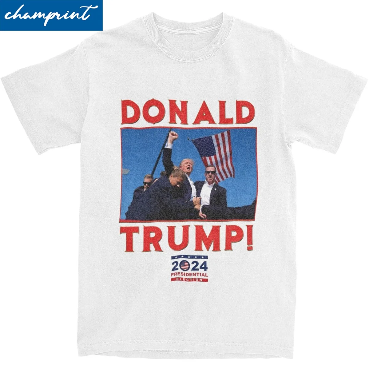 Trump Assassination Attempt Shooting T-Shirts for Men Women Humor Pure Cotton Tees Crewneck Short Sleeve T Shirt Unique Clothes