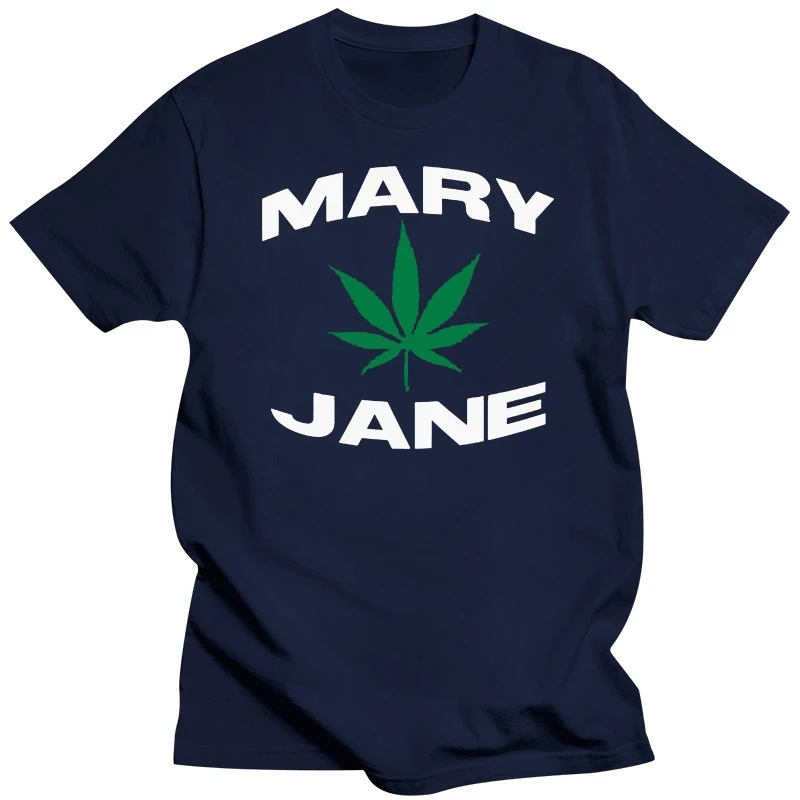 mary jane weed fun life joint bong pot t shirt  Casual  cotton  tshirt cotton  S-4XL  Top  men t-shirt cotton plus size S-4xl