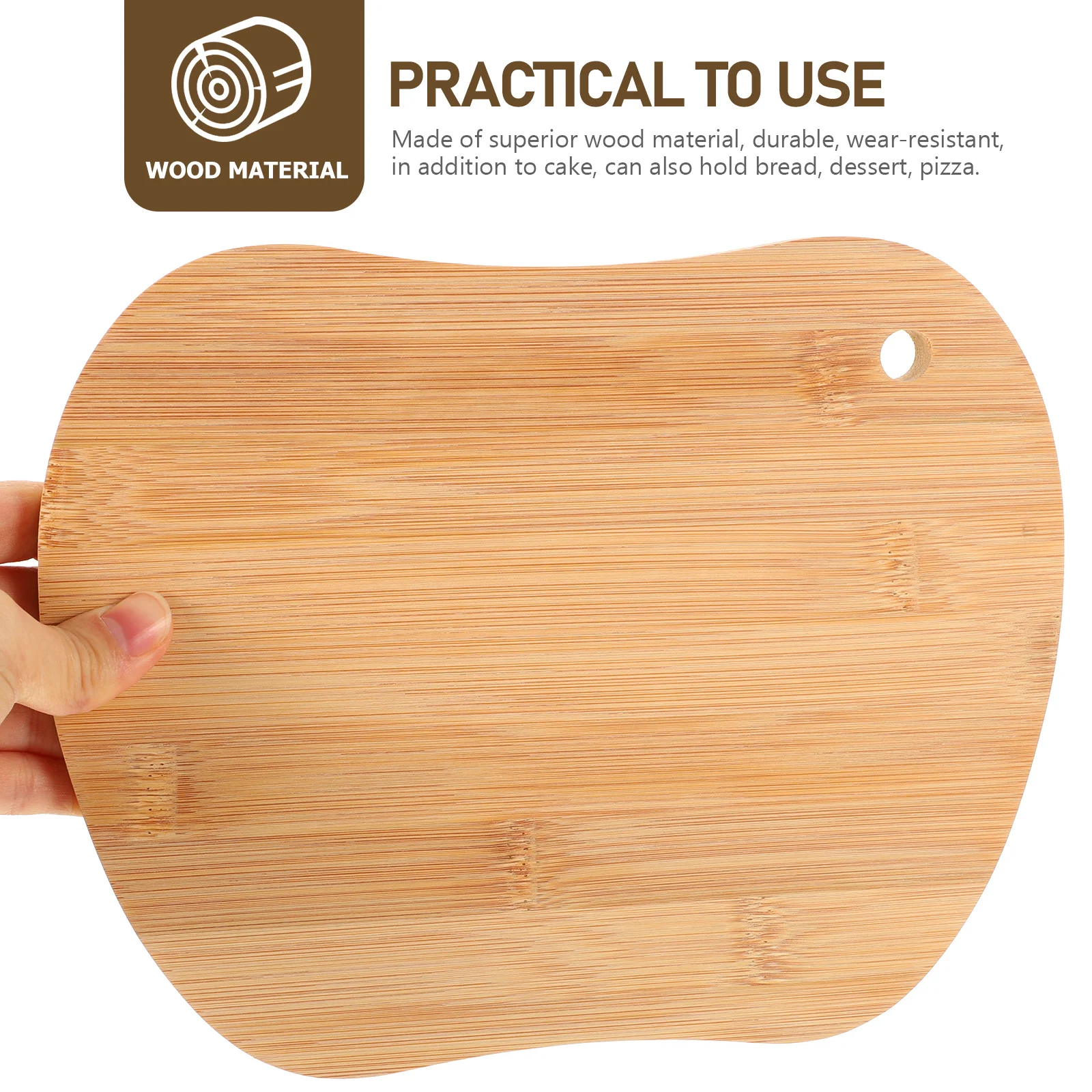

Bamboo Cutting Wood Kitchen Pizza Boards Serving Steak Non sticky Charcuterie Portable Food Tray Wood Pizza Board Wooden
