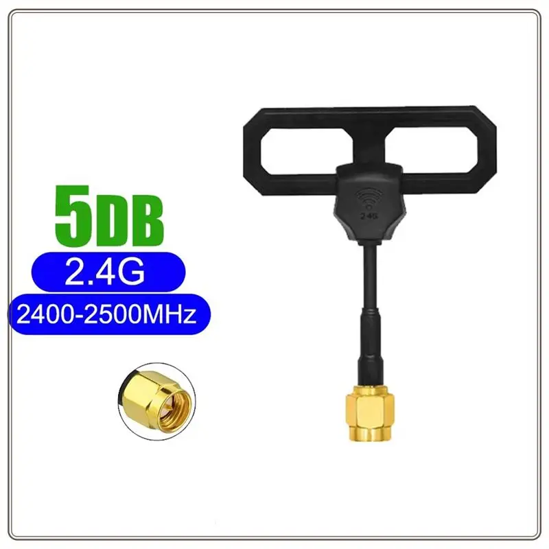 Надежная мини-антенна 2.4G Wi-Fi Omni Lollipop RHCP, штекер SMA, высокое усиление 5Dbi для передатчика/приемника FPV, 2,4G Wi-Fi Omni Mini Lo