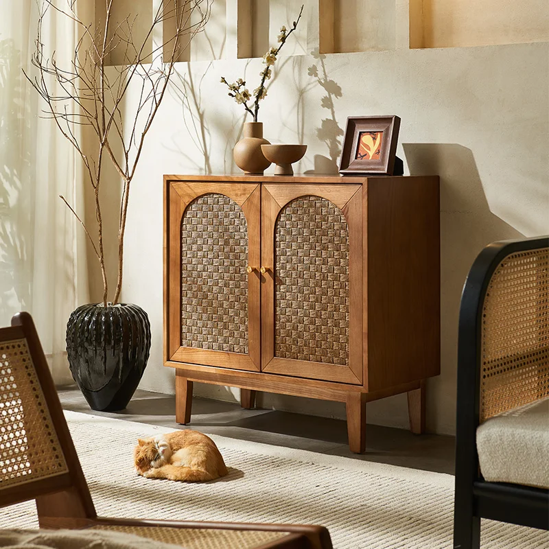 

Nordic Solid Wood Sideboards Simple Modern Tea Water Storage Kitchen Cabinets Buffet Drawers Dining Room Furniture Comedor FYSB