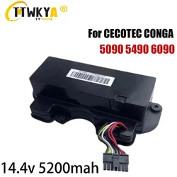 CECOTEC-Paquete de batería para Robot aspirador CONGA, 14,8 V, 12800mAh, 100%, 5090, 6090, modelo de fabricación inteligente NIT