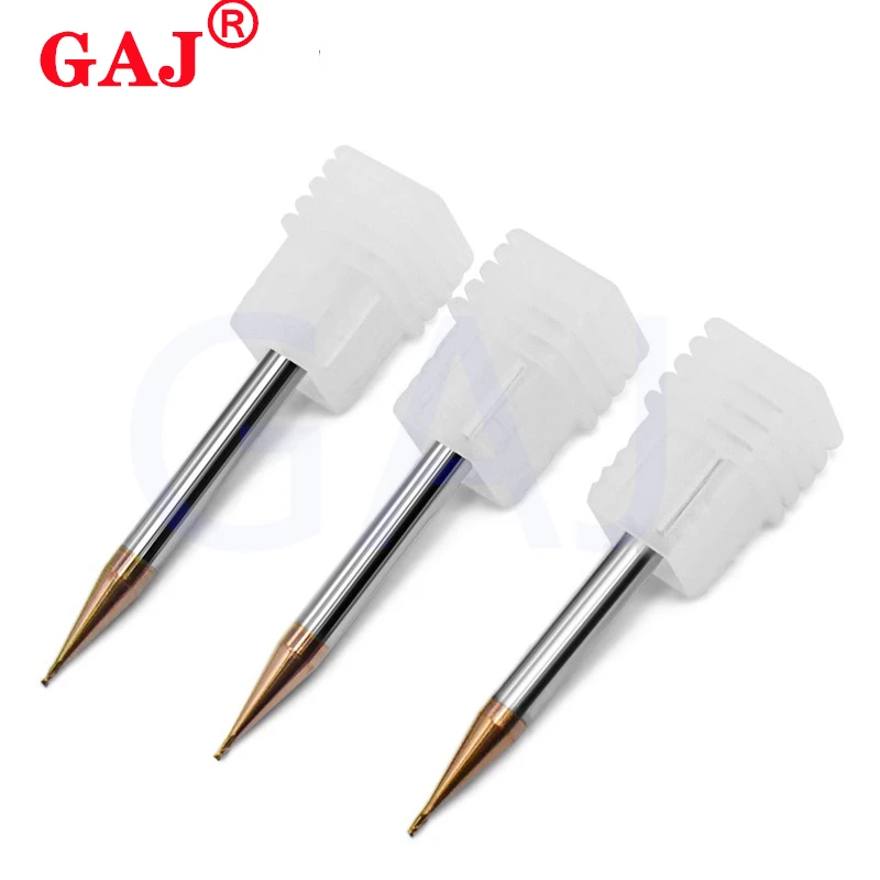 HRC55 D0.1-0.9 R0.05-R0.45 مايكرو 2 المزامير شقة نهاية مطحنة CNC راوتر بت 4 مللي متر عرقوب كربيد التنغستن نهاية مطحنة قاطعة المطحنة الصغيرة