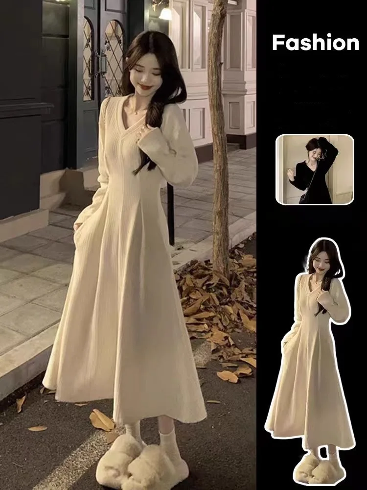 فساتين نسائية فستان بناتي ربيعي كتان سموكينج حريري الخصر الترفيه اليومي بسيط رعوي فني مريح للتنفس نقي