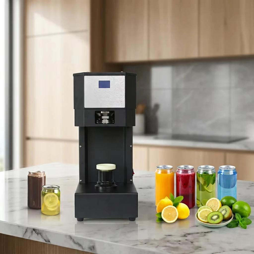 High-quality fully automatic electric digital sealing machine for jars and bottles，suitable for use in coffee/juice shops
