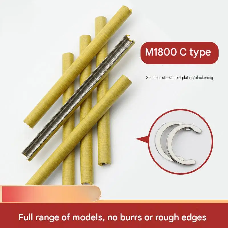 C-Clip Retaining Ring C-Type Circlip Crescent Shaft Ring Stainless Steel Manganese Steel H3-H17 Assortment