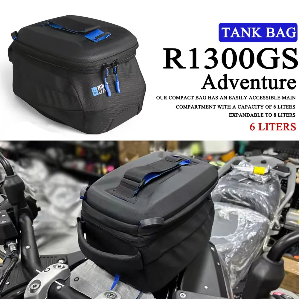 

For BMW R1300GS Adventure GS1300 R 1300 GS ADV 2023 2024 2025 Motorcycle Waterproof Fuel Tank Bag Logo 6L Tool Backpack Portable