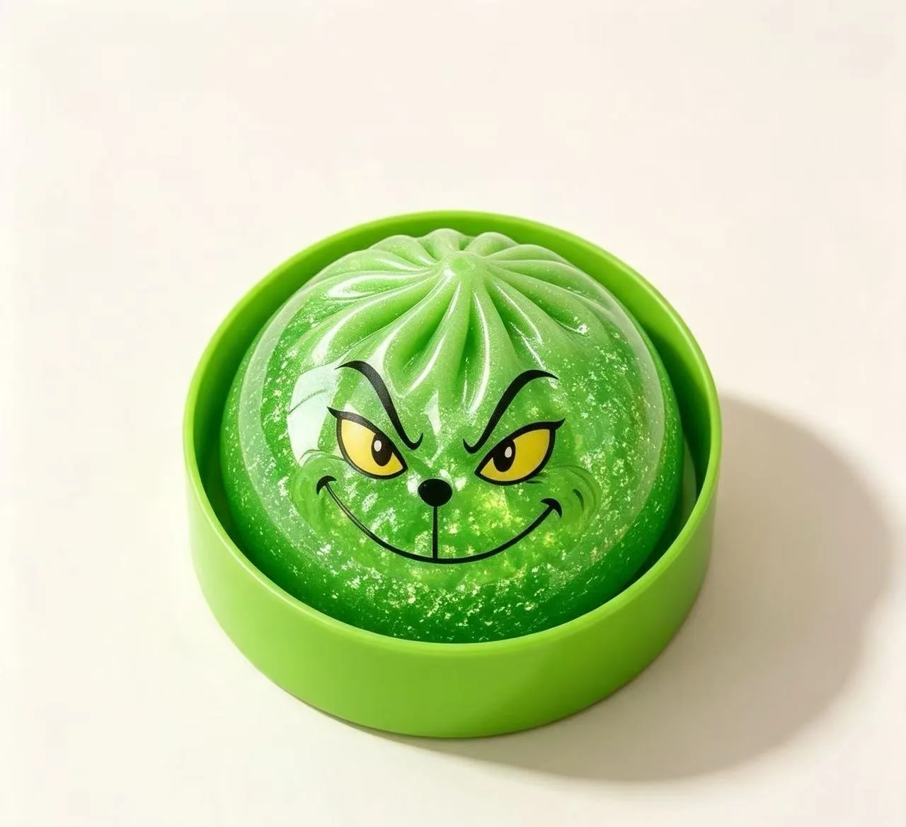 Neues Weihnachtsmann-Elch-Knödel-Form-Quetschspielzeug in Grün zur Stresslinderung, Weihnachtsparty-Geschenk, Spielzeug für Erwachsene – Detail 7