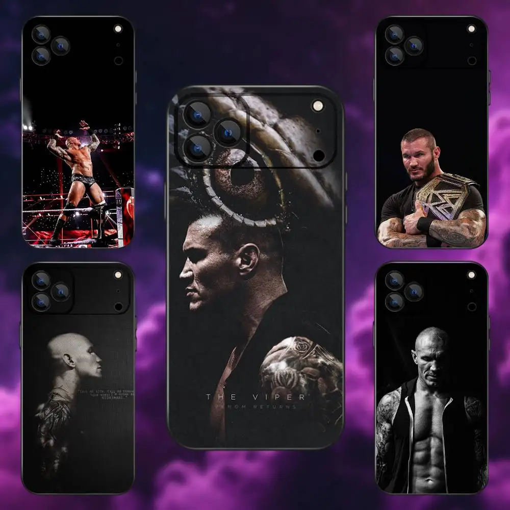 

R-Randy O-Orton Phone Case For iPhone 17,16,15,14,13,12,Pro,Max,Plus,E,SE4,Air,Mini Black Soft Box